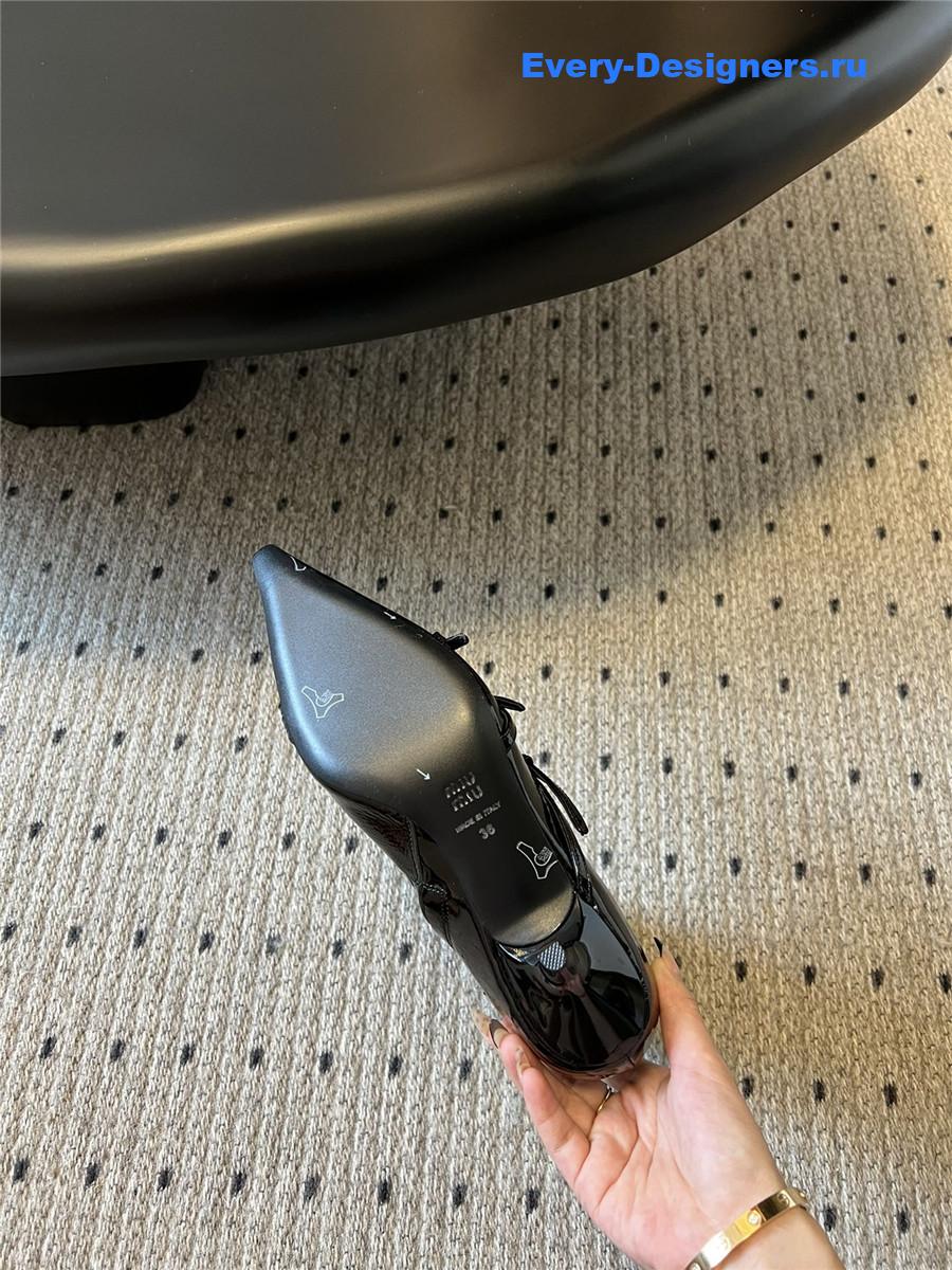 Miu Miu High Heel Pointed Toe Ankle Boots