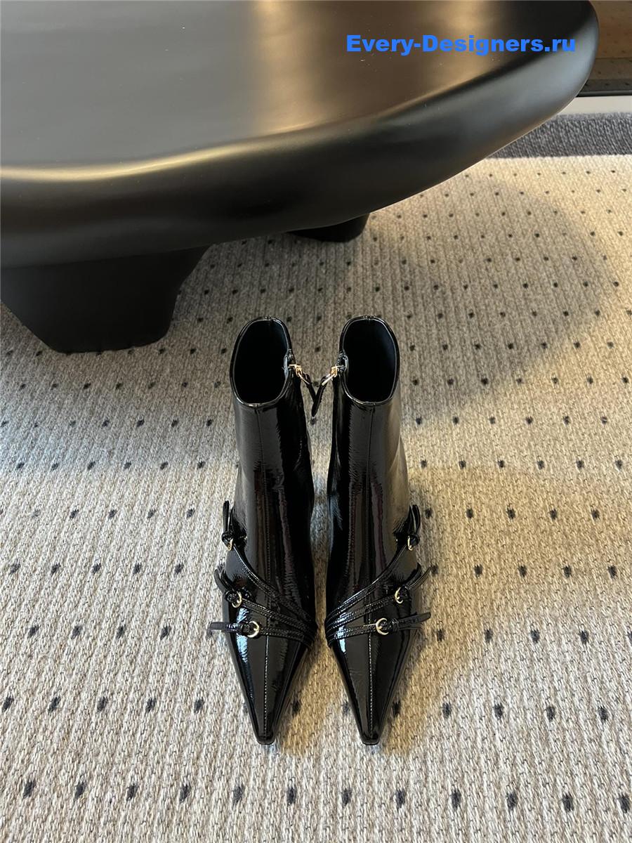 Miu Miu High Heel Pointed Toe Ankle Boots