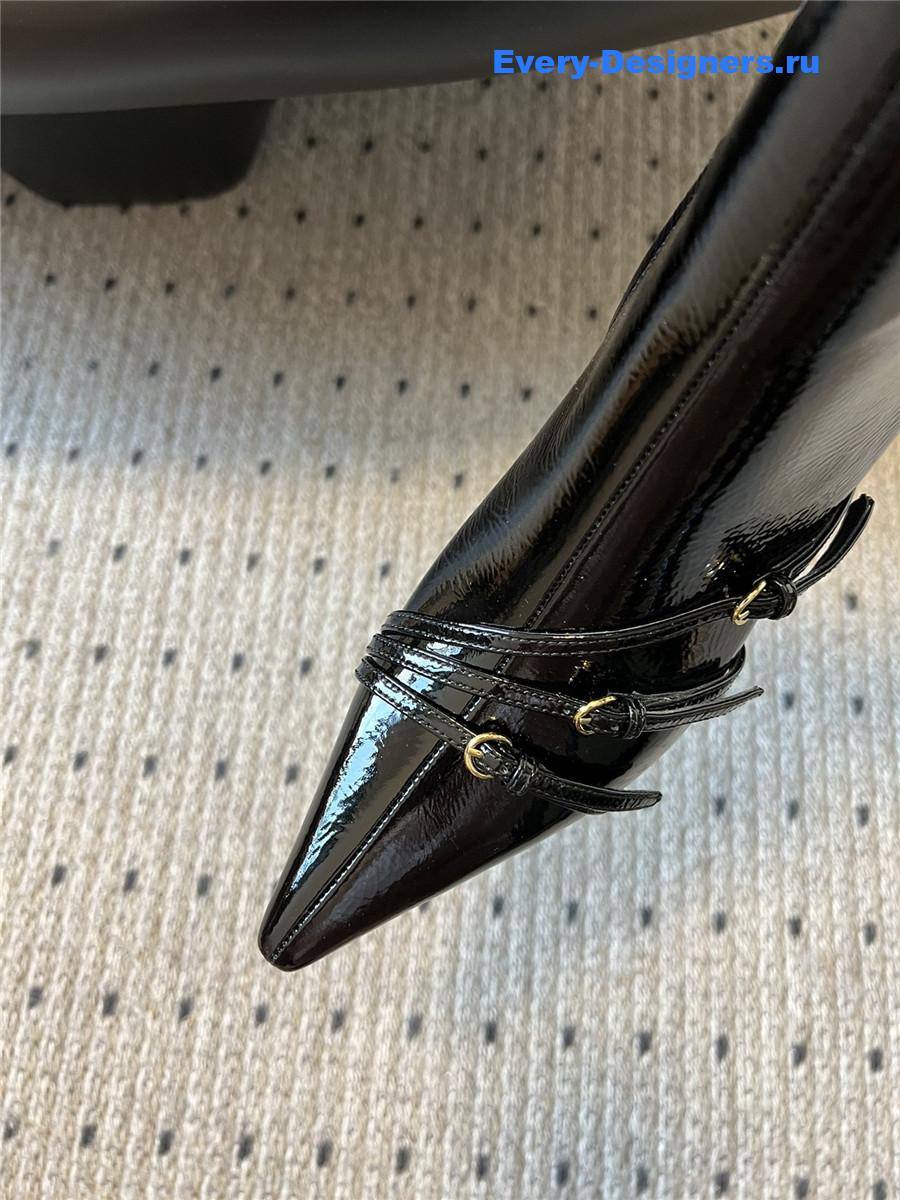 Miu Miu High Heel Pointed Toe Ankle Boots