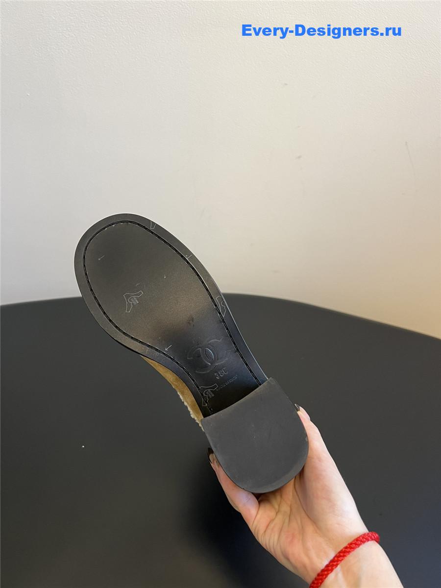 Ch**el beige knitted socks boots