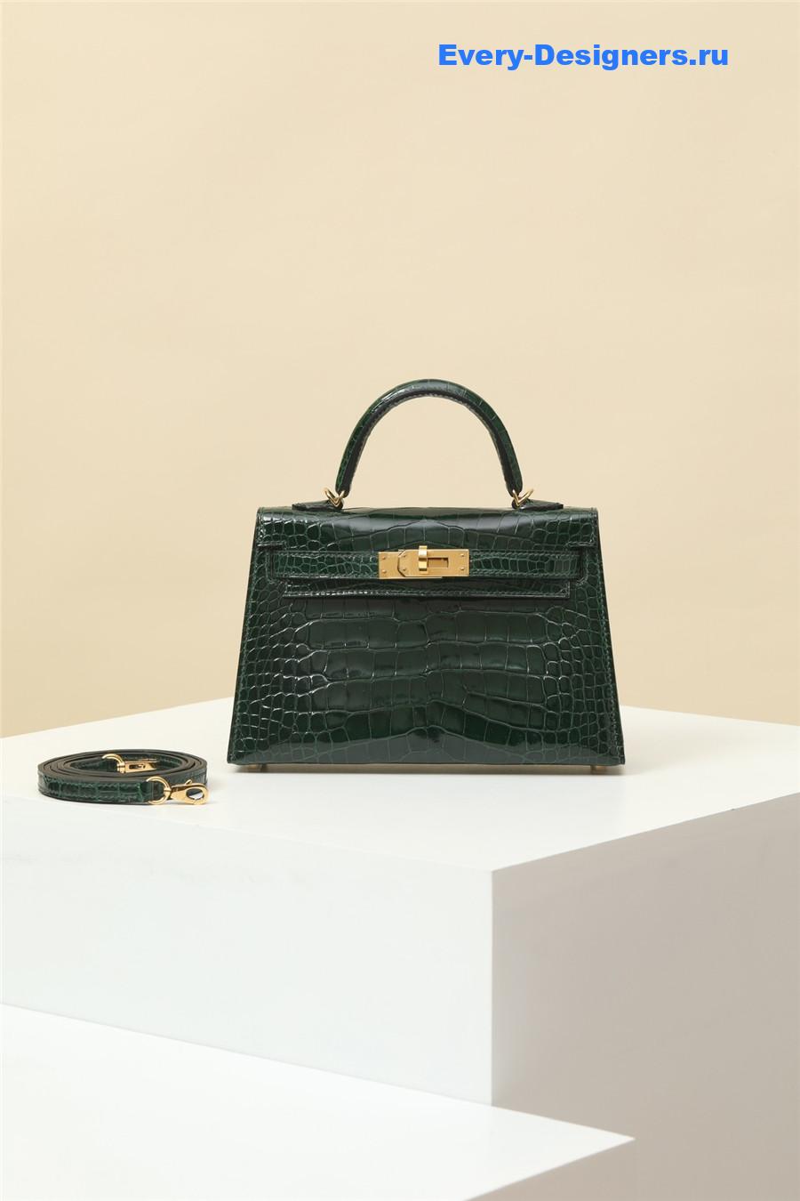 Hermes Alligator Mini Kelly 19 Green