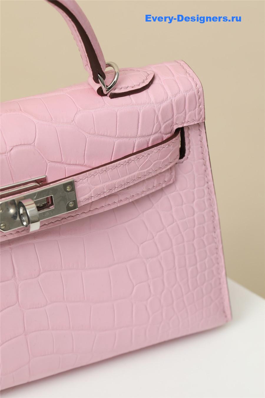 H**me5 alligator mini kelly 19 pink