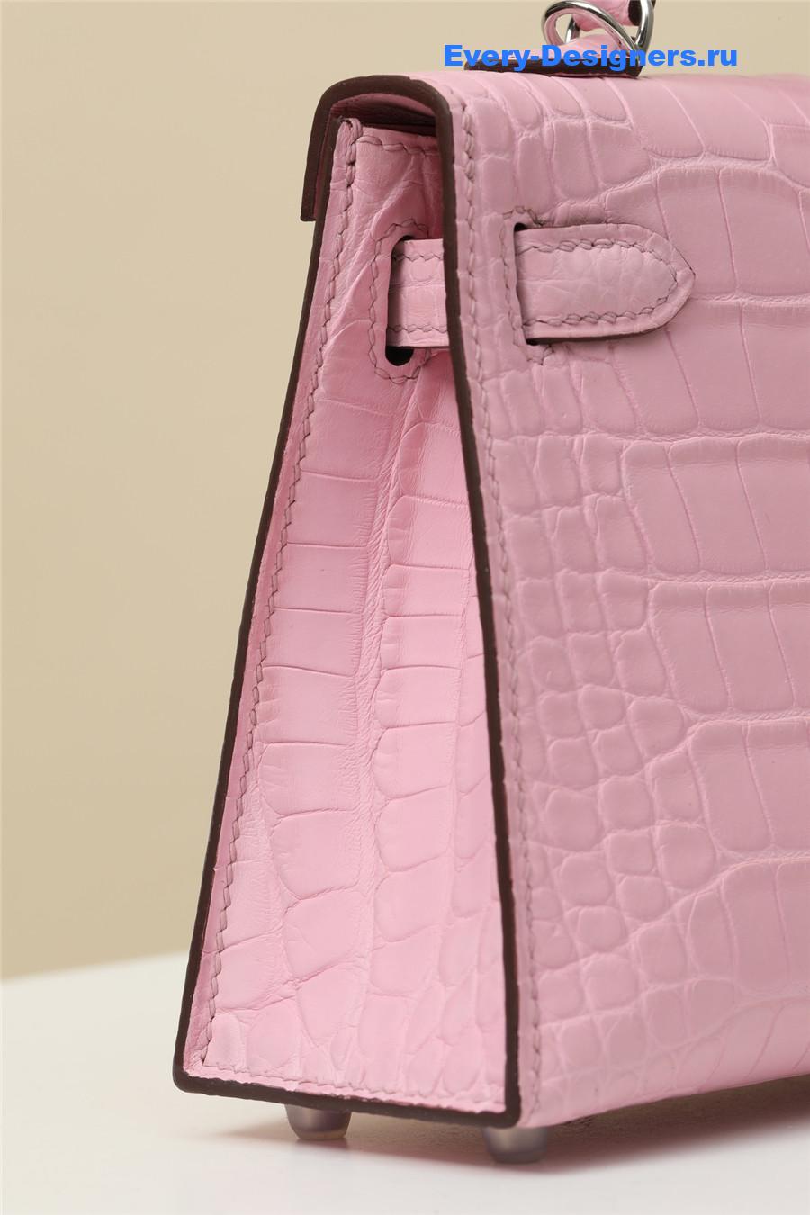 H**me5 alligator mini kelly 19 pink