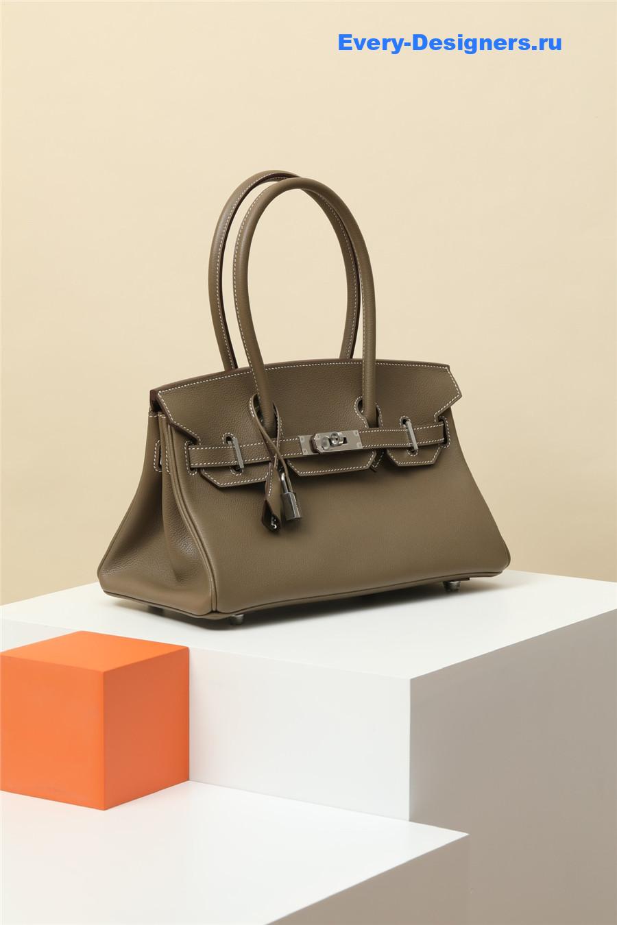 H**me5 shoulder birkin bag gray