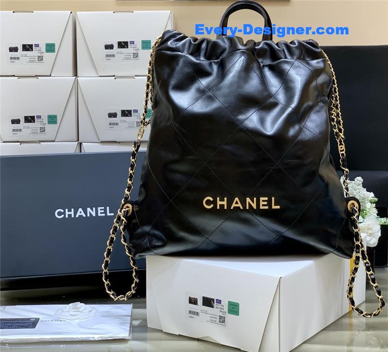 Chanel 22 large handbag black
