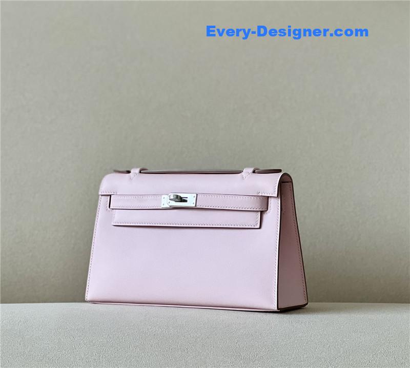 H**me5 kelly pochette swift leather bag