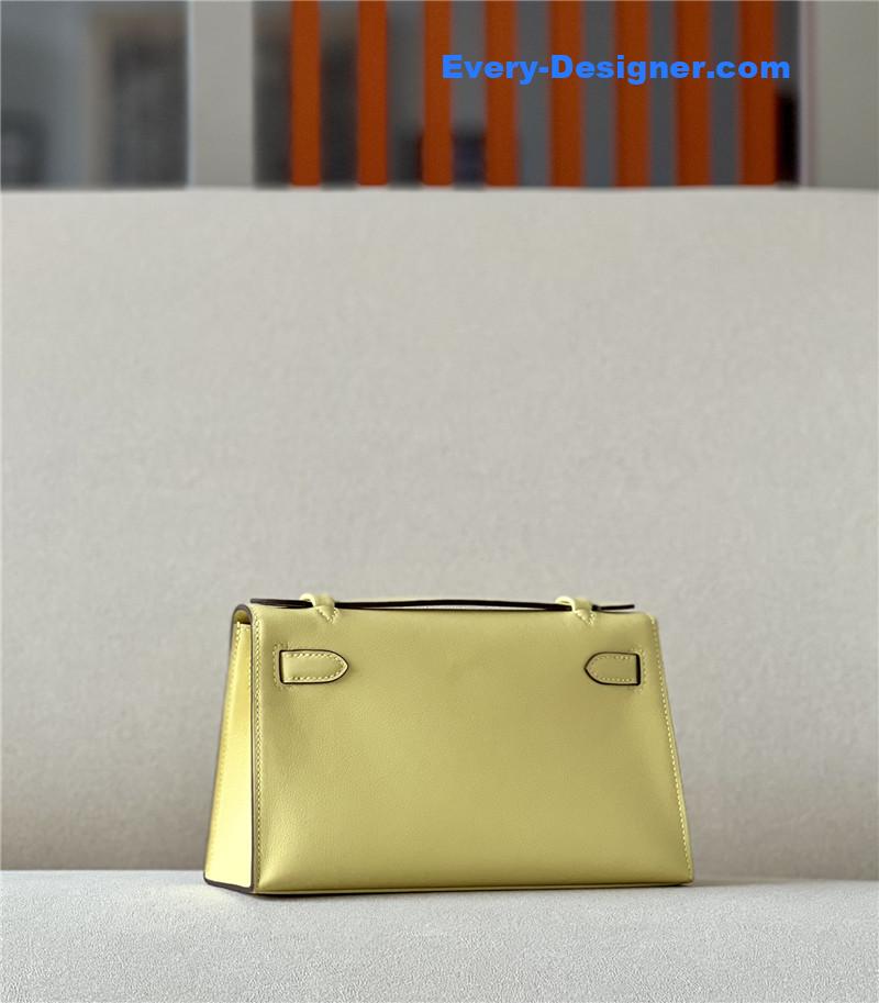 H**me5 kelly pochette swift leather bag