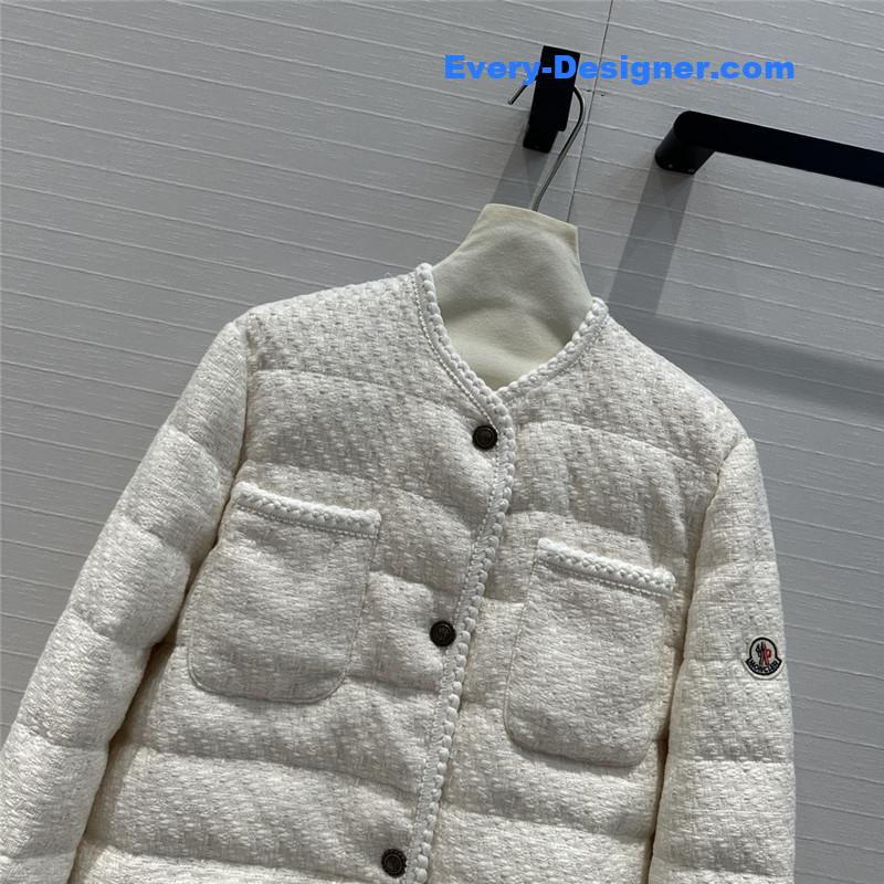 Moncler Tweed Woven Down Jacket