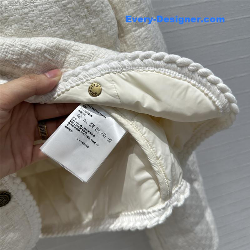 Moncler Tweed Woven Down Jacket