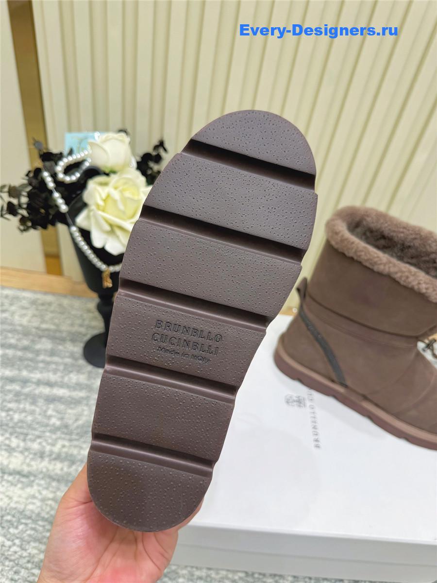 BC Brown Fur Snow Boots