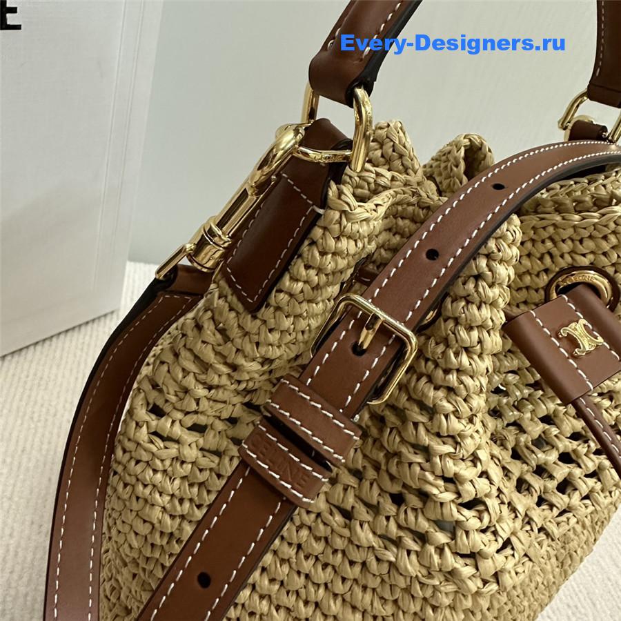 Ce1i*e clara raffia bucket bag
