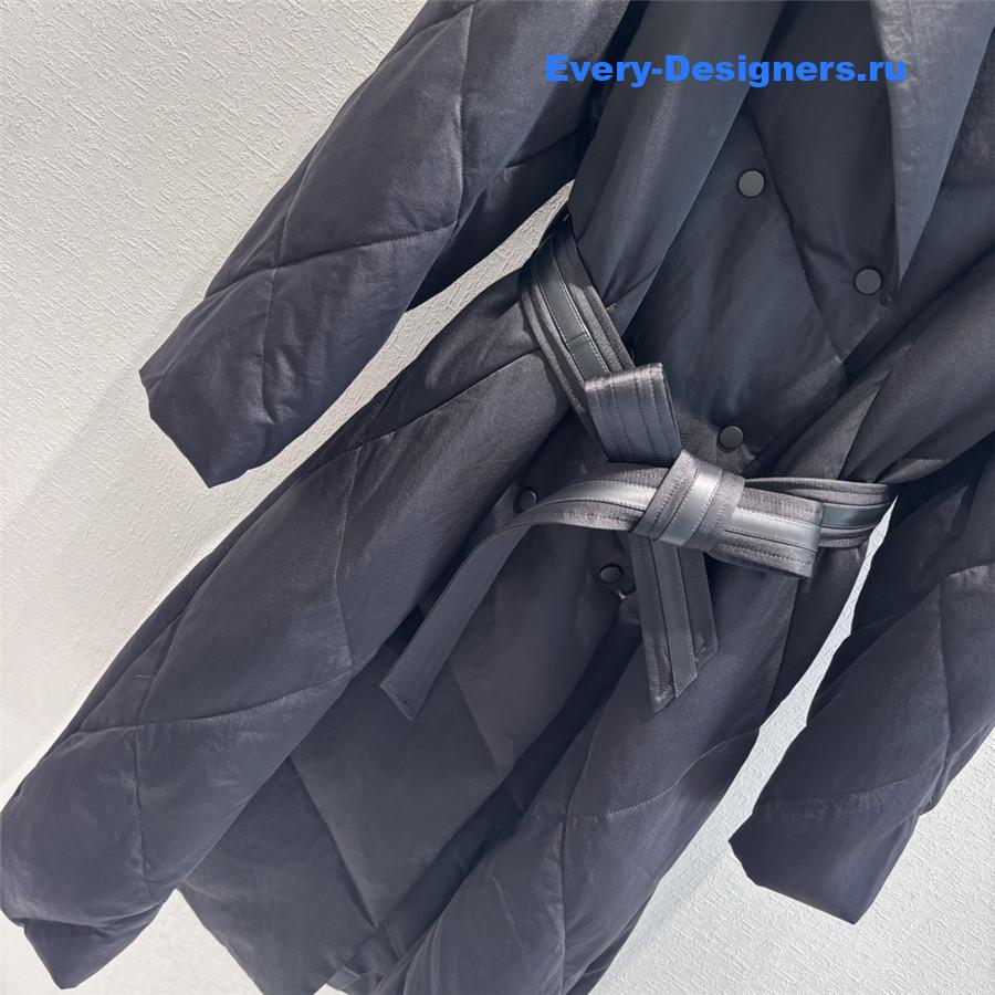 Vanitoo Mink Fur Collar Long Down Jacket