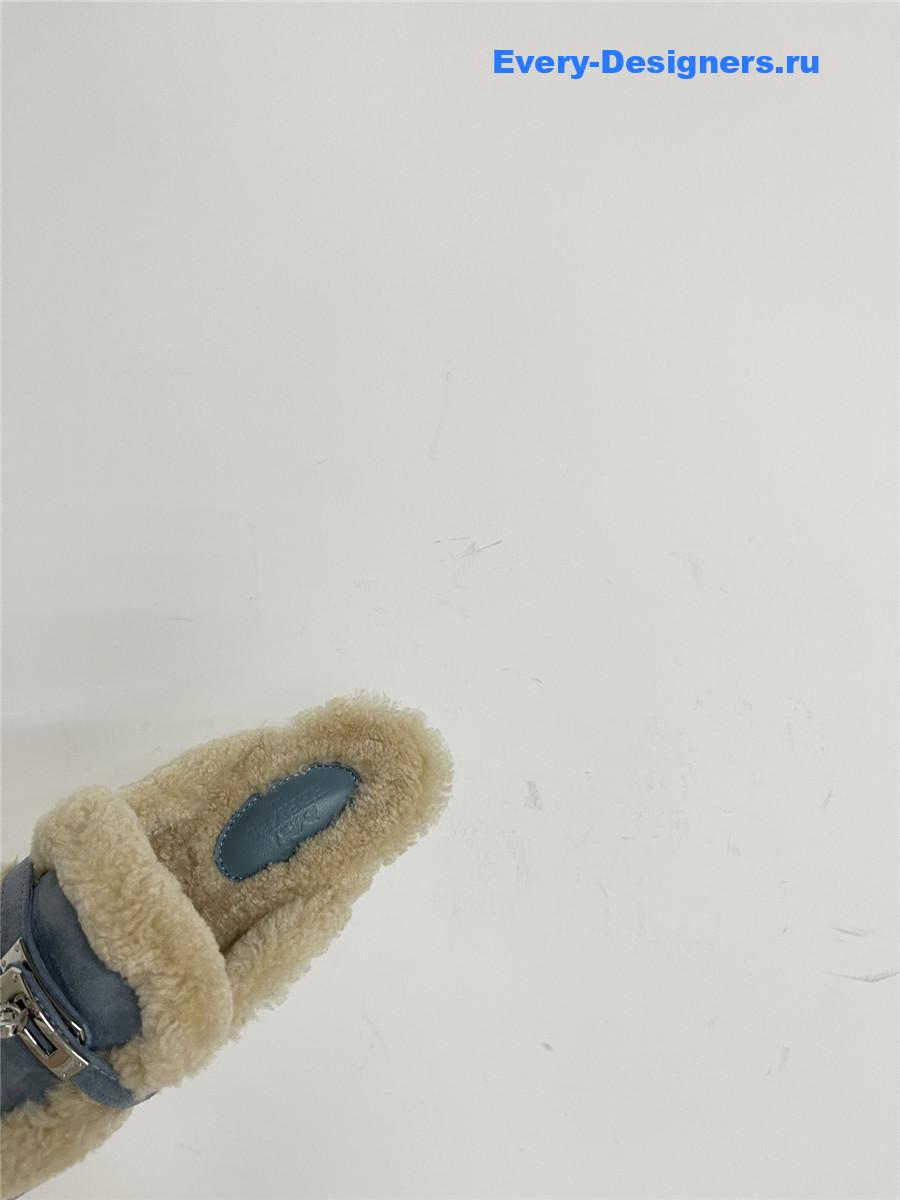 H**me5 kelly wool slippers blue