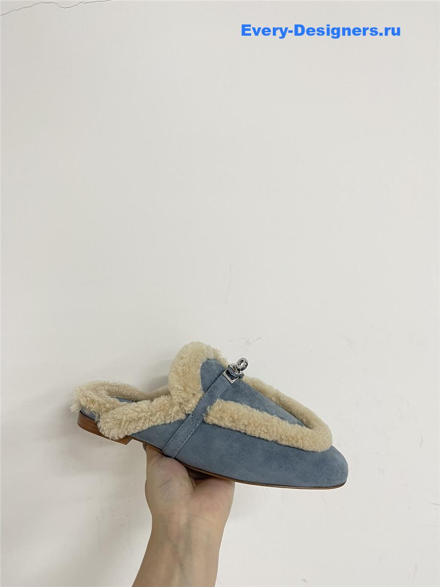 H**me5 kelly wool slippers blue
