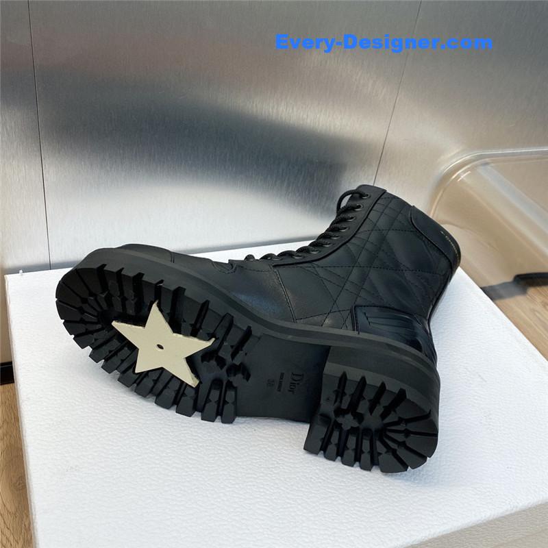 d10r d-leader logo D1am0nd embroidered martin boots