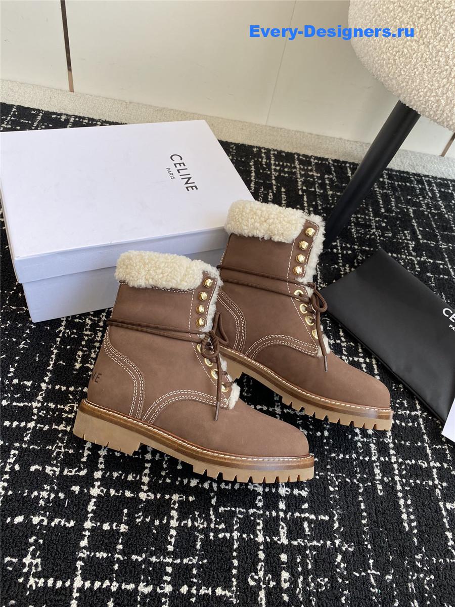Ce1i*e winter platform wool boots