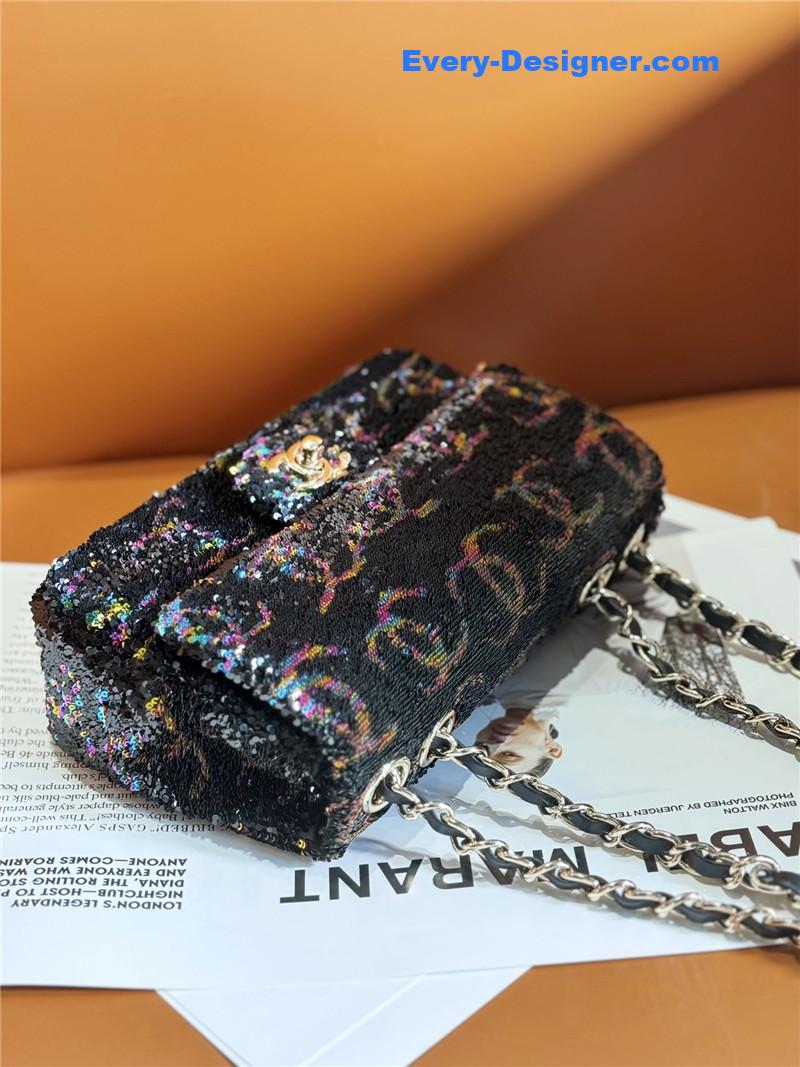 Ch**el cf sequin bag