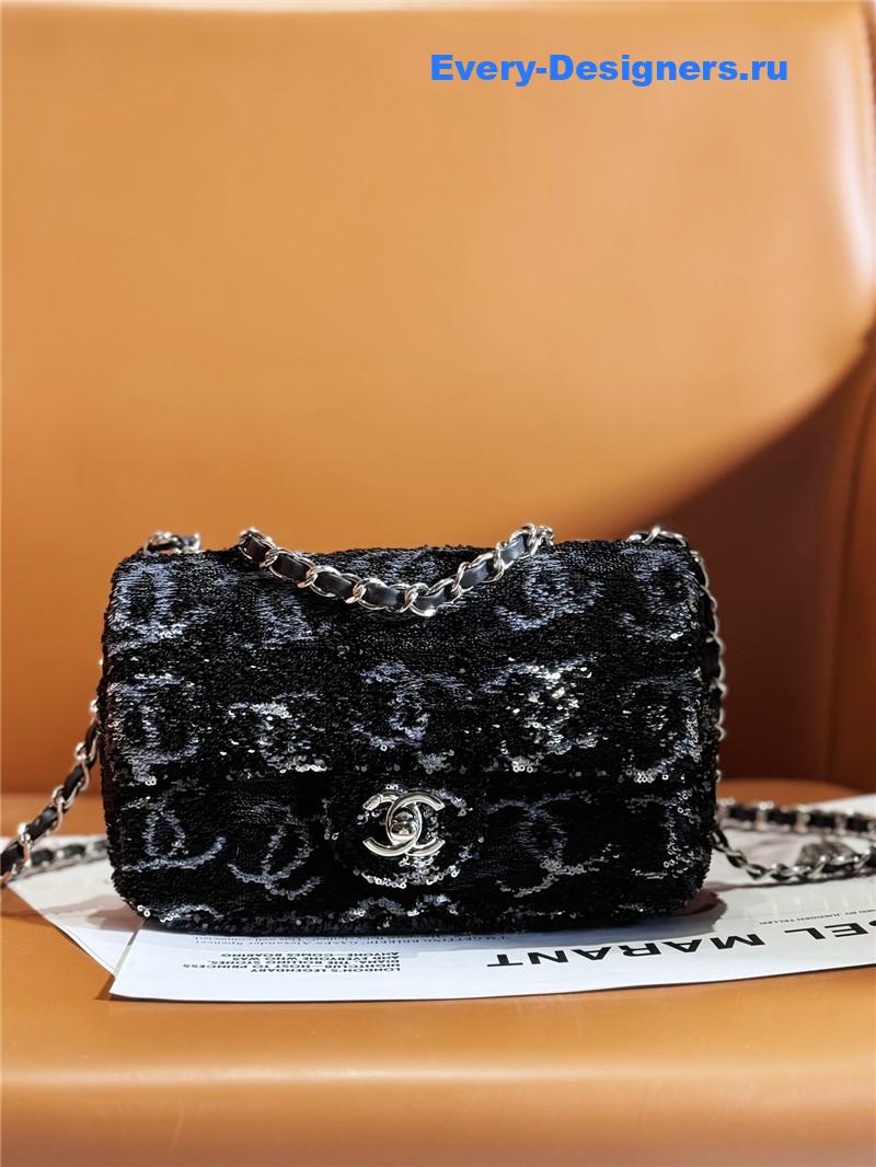 Chanel CF sequin bag