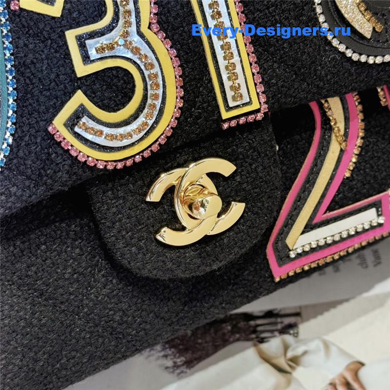 Ch**el limited edition woolen cf bag