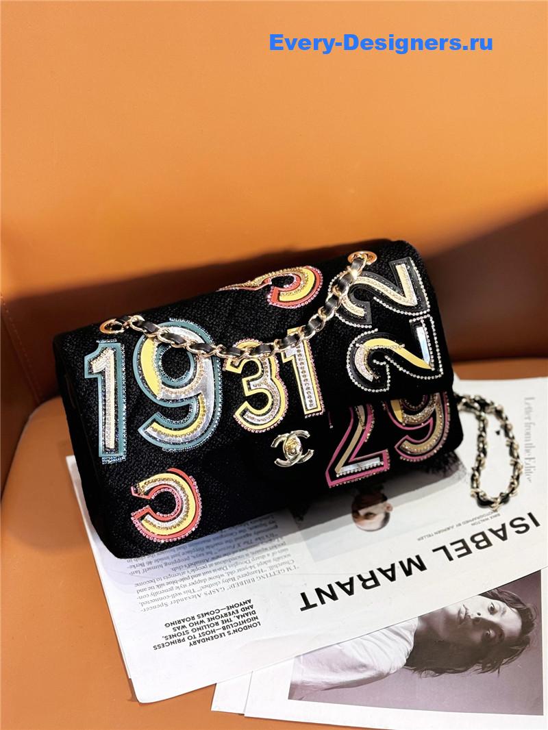 Ch**el limited edition woolen cf bag