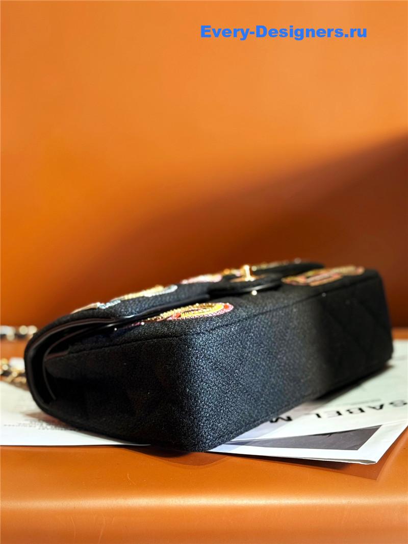 Ch**el limited edition woolen cf bag