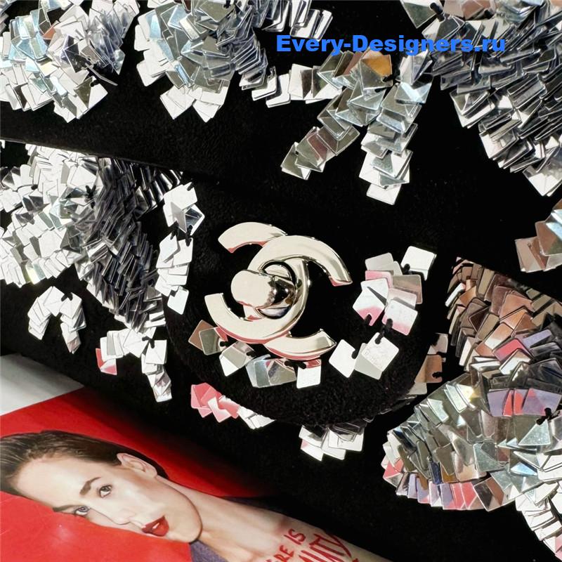 Ch**el sequin flap bag