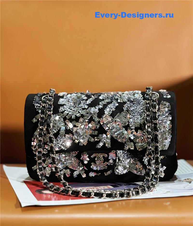 Ch**el sequin flap bag