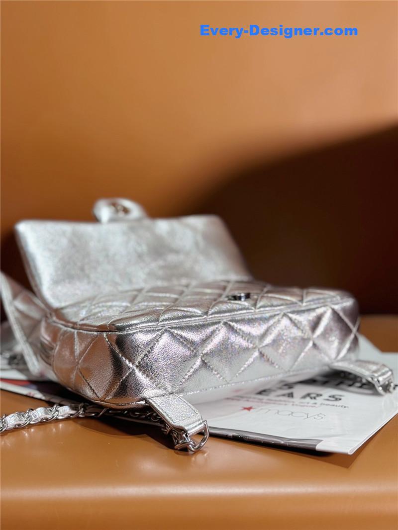 Ch**el silver backpack