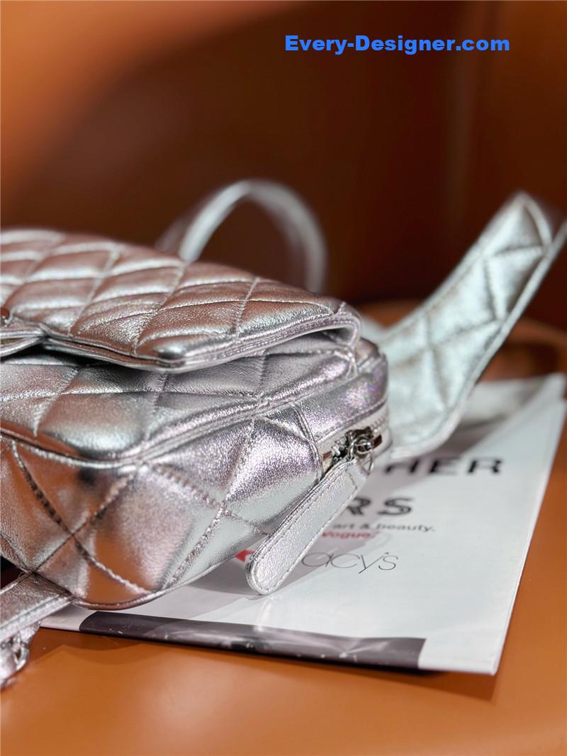 Ch**el silver backpack