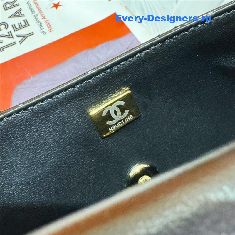 Ch**el patent leather cf star bag