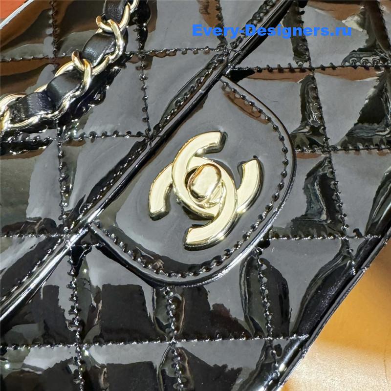 Ch**el patent leather cf star bag