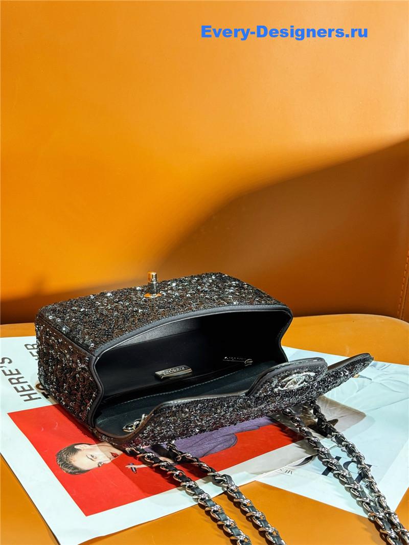 Ch**el cf sequin bag