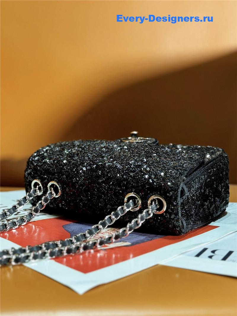 Ch**el cf sequin bag