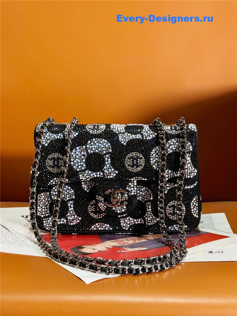 Ch**el limited edition camellia cf bag small