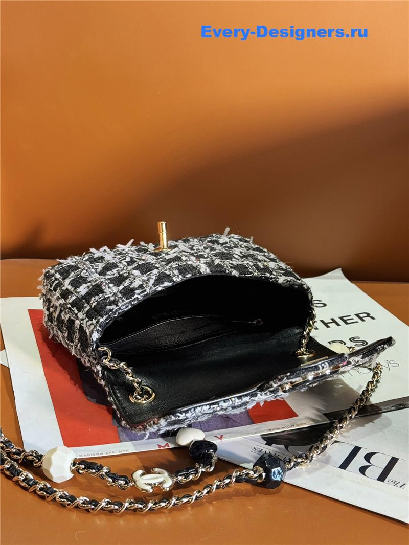 Ch**el love Ch**el logo flap bag