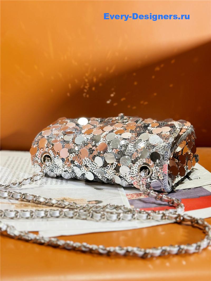 Ch**el cf sequin bag