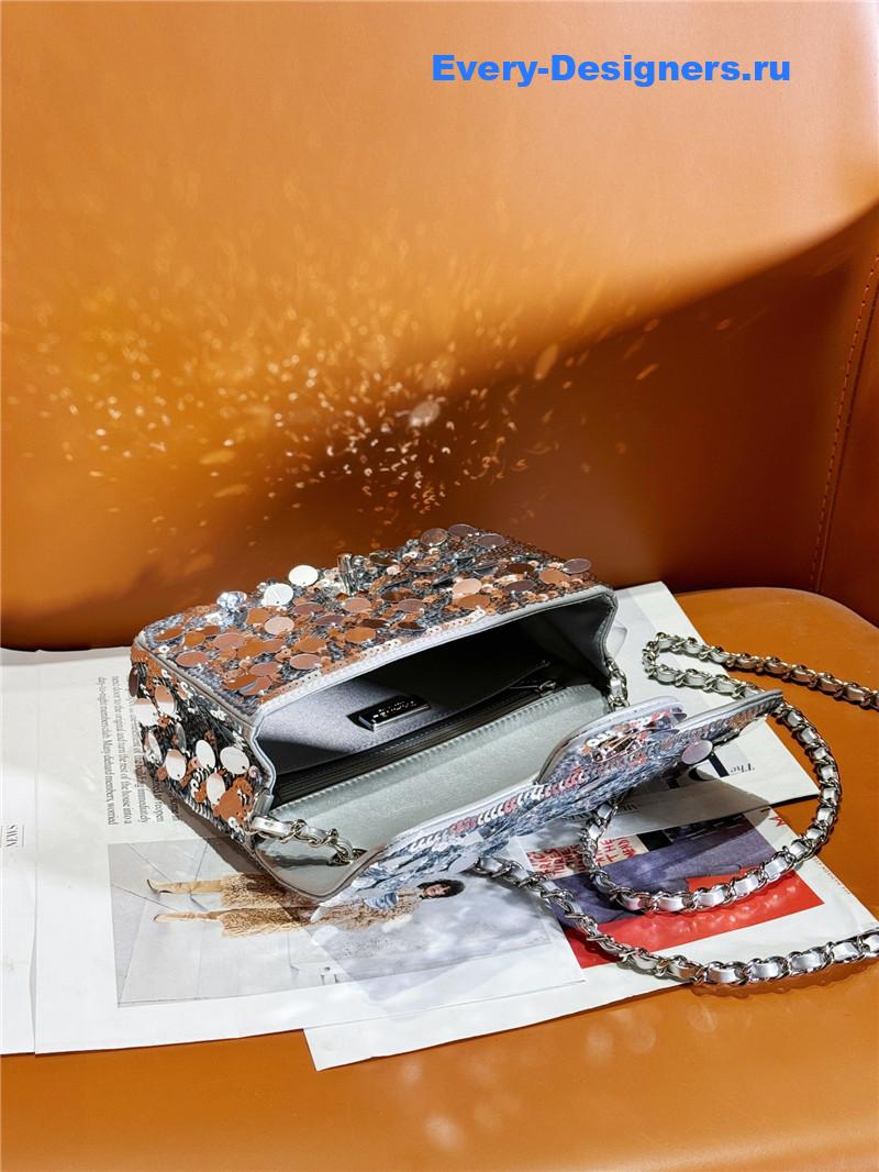 Ch**el cf sequin bag