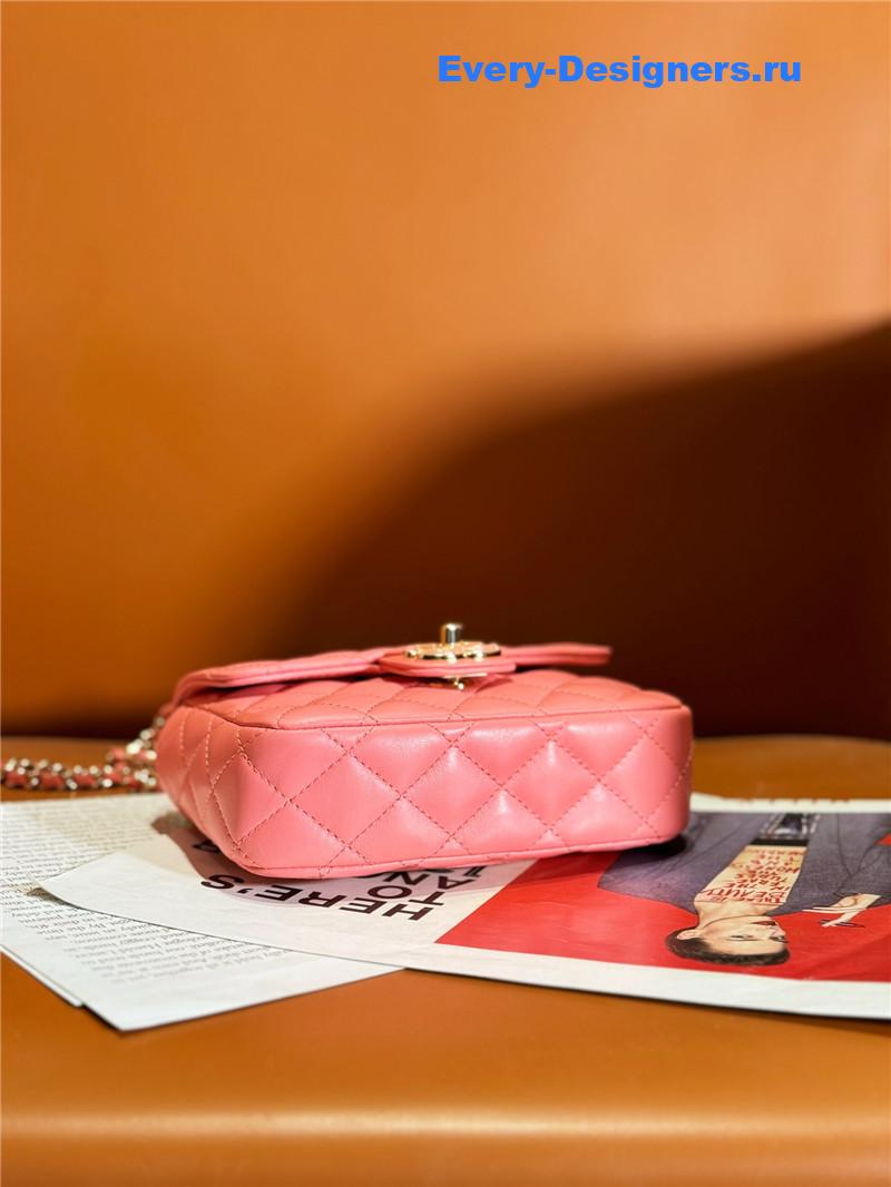 Ch**el love Ch**el logo flap bag