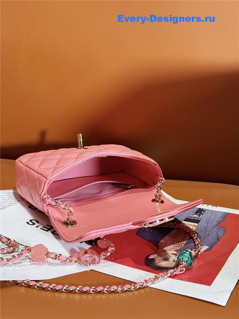 Ch**el love Ch**el logo flap bag