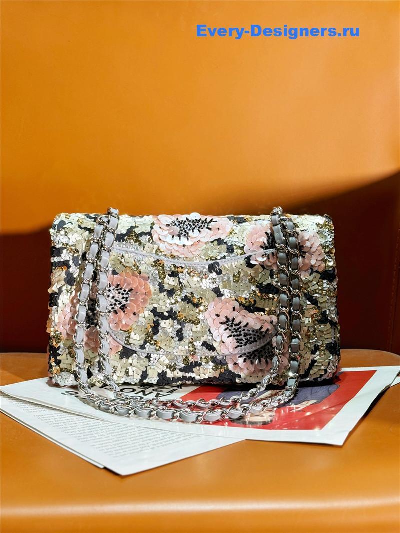 Ch**el limited edition cf sequin bag