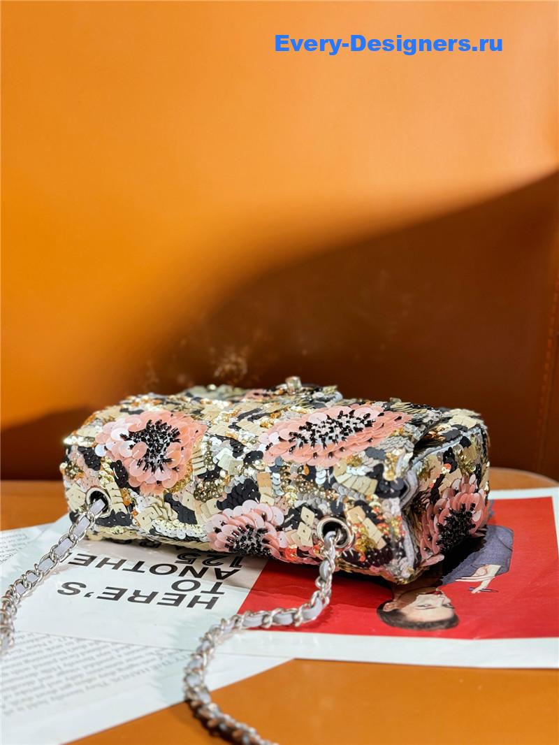 Ch**el limited edition cf sequin bag