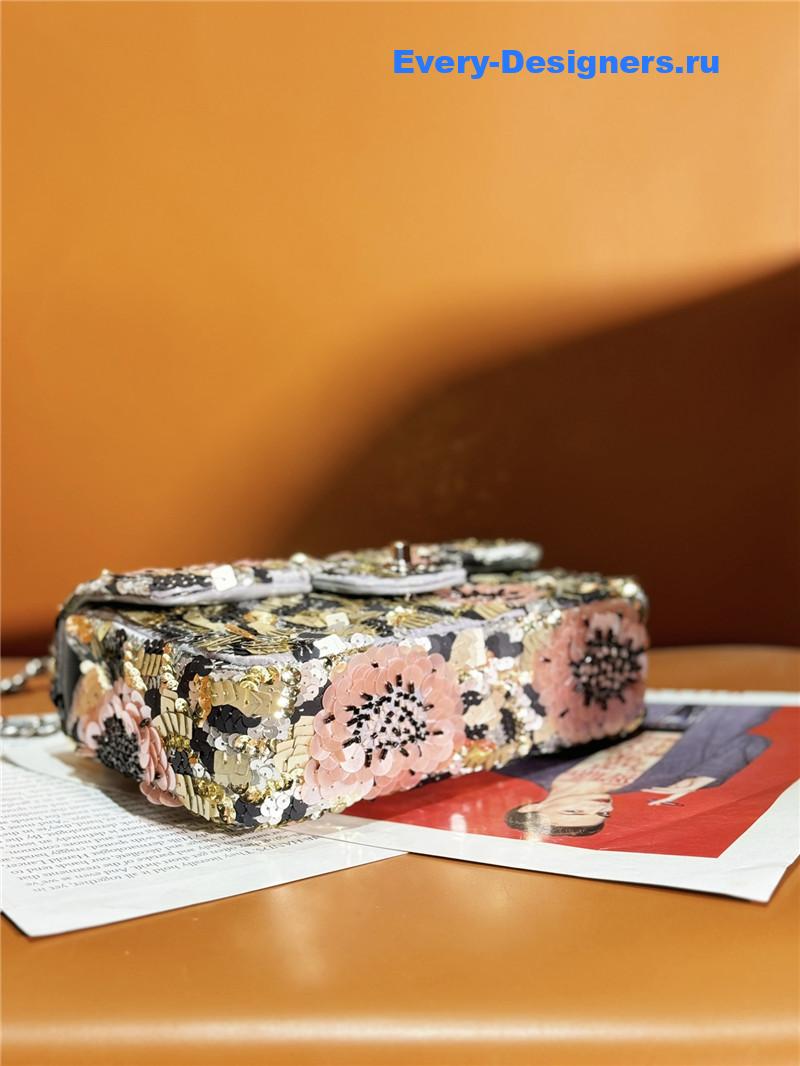 Ch**el limited edition cf sequin bag