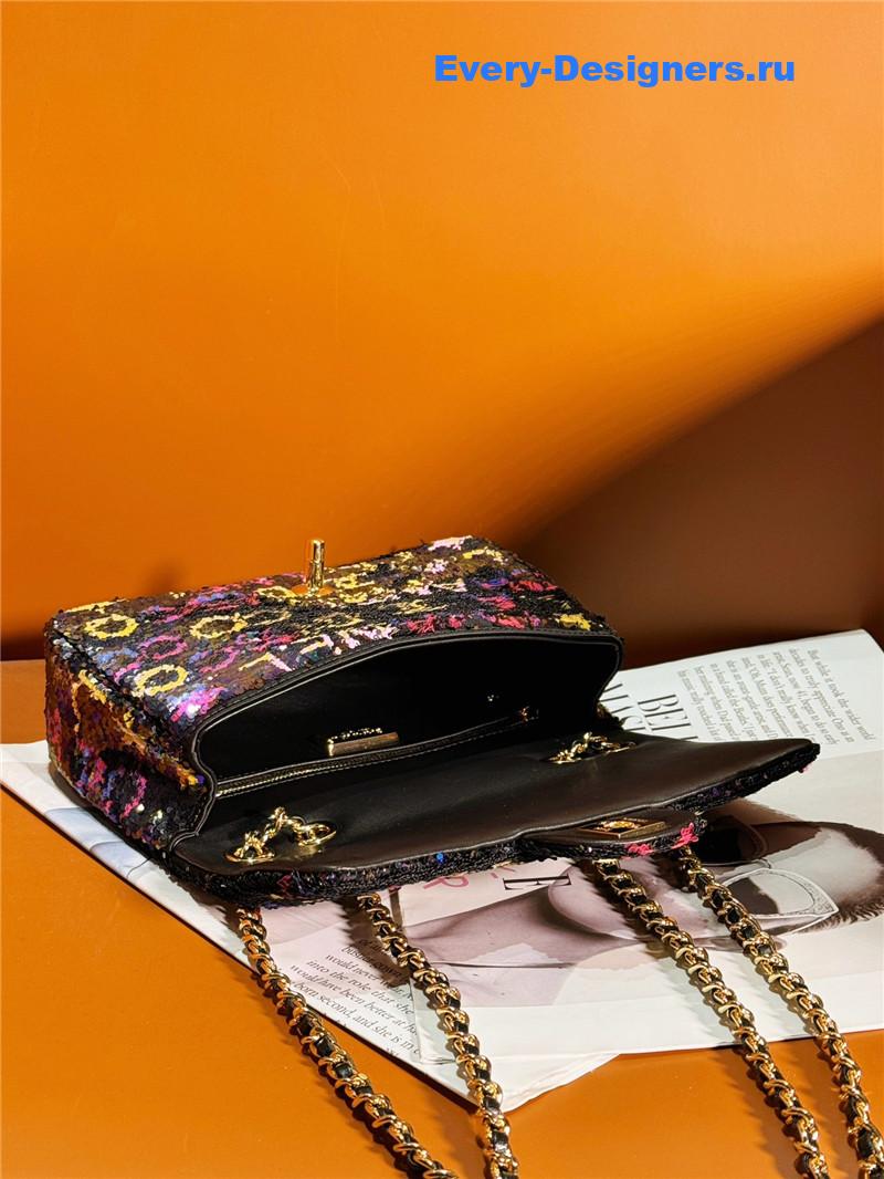 Ch**el sequin cf bag