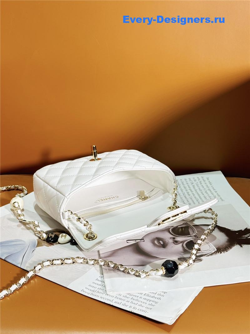 Ch**el love Ch**el logo flap bag