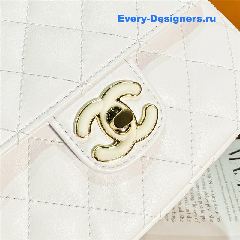 Ch**el love Ch**el logo flap bag