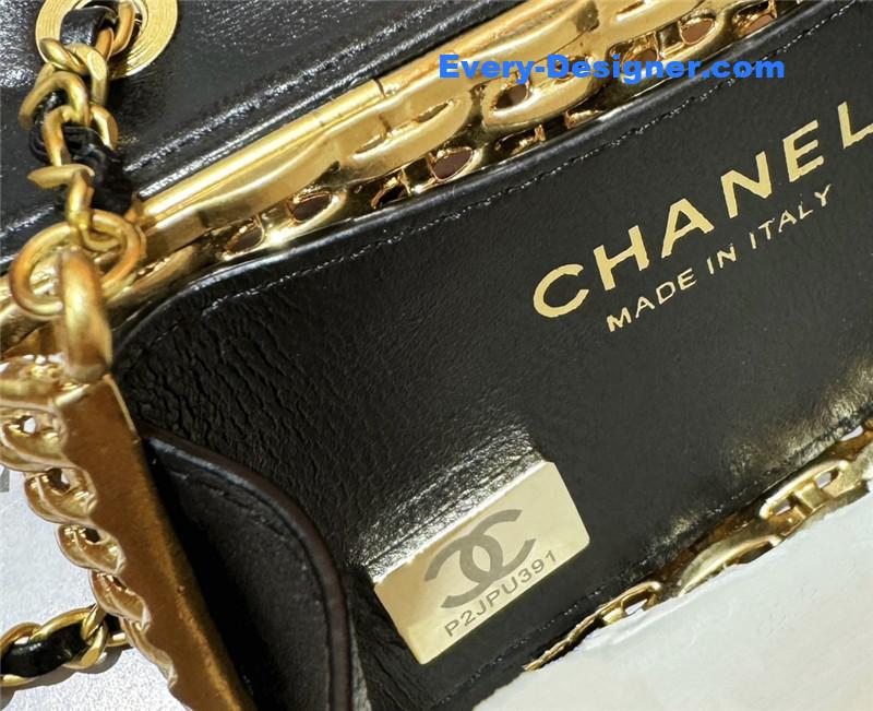 Ch**el metallic woven cf bag