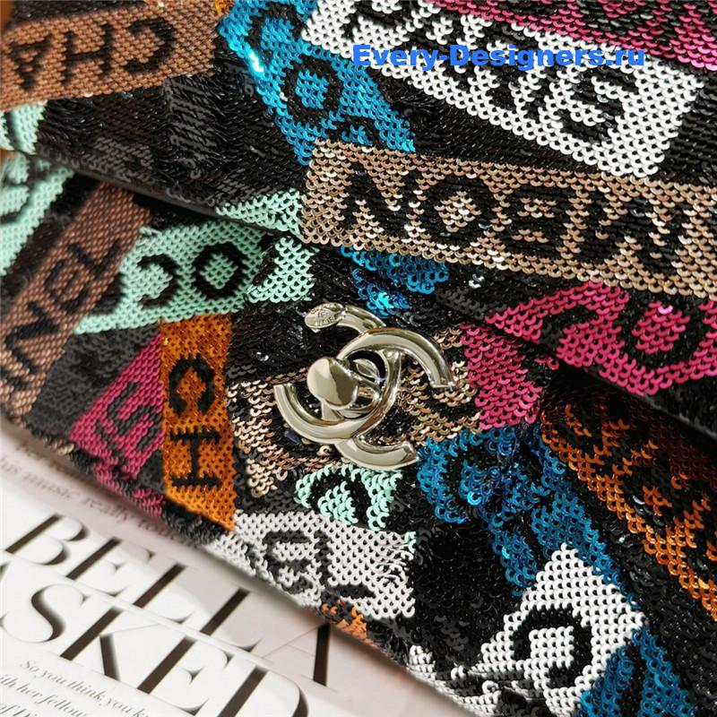 Ch**el limited edition sequin cf bag