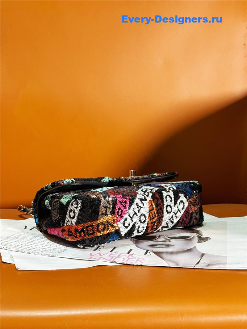 Ch**el limited edition sequin cf bag