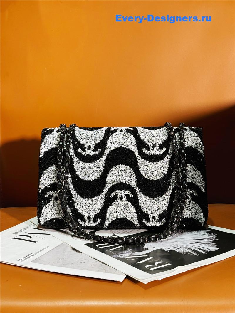 Ch**el panda sequin cf bag