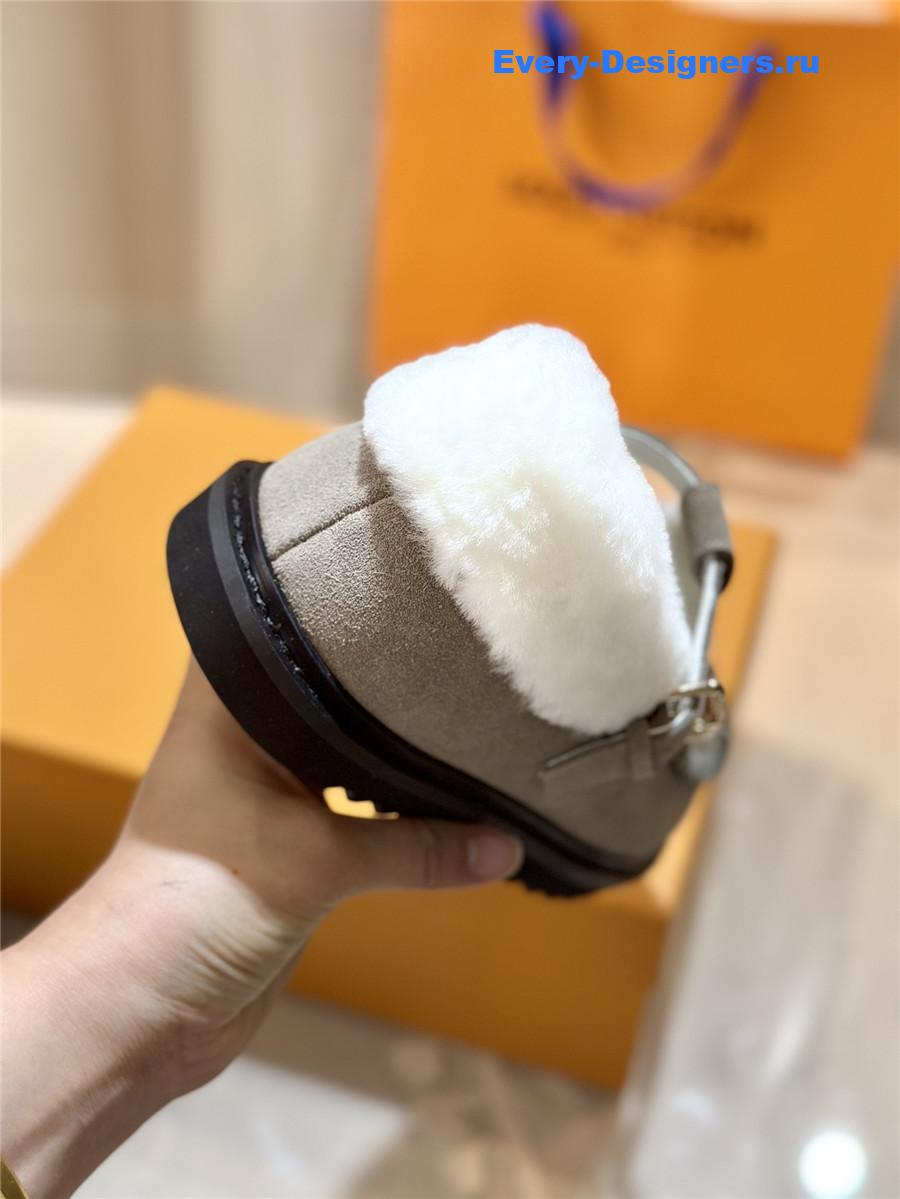 l0vis Vvtt0n suede leather wool slippers